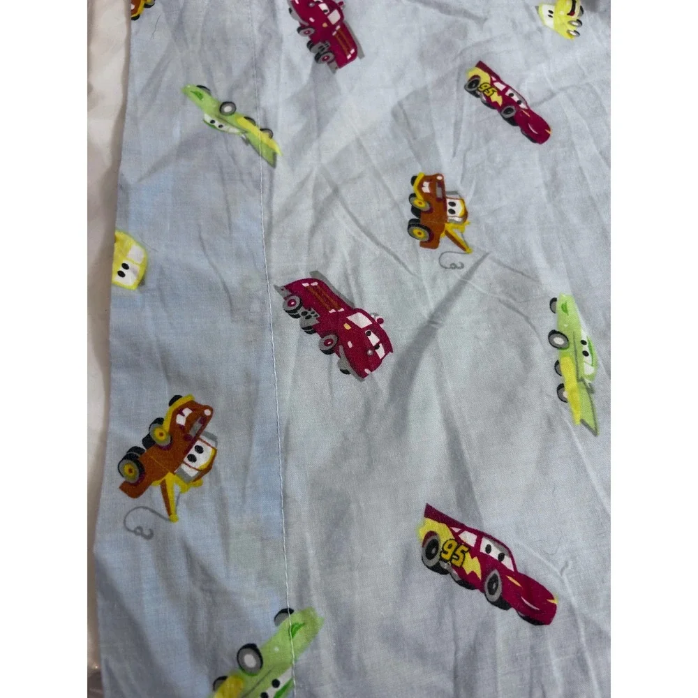 Disney Pixar Cars Fitted Flat Crib Sheet Toddler Lightning McQueen Mater Kids
